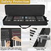 AKOZLIN Rolling 88 Keys Electric Piano Keyboard Gig Bag with