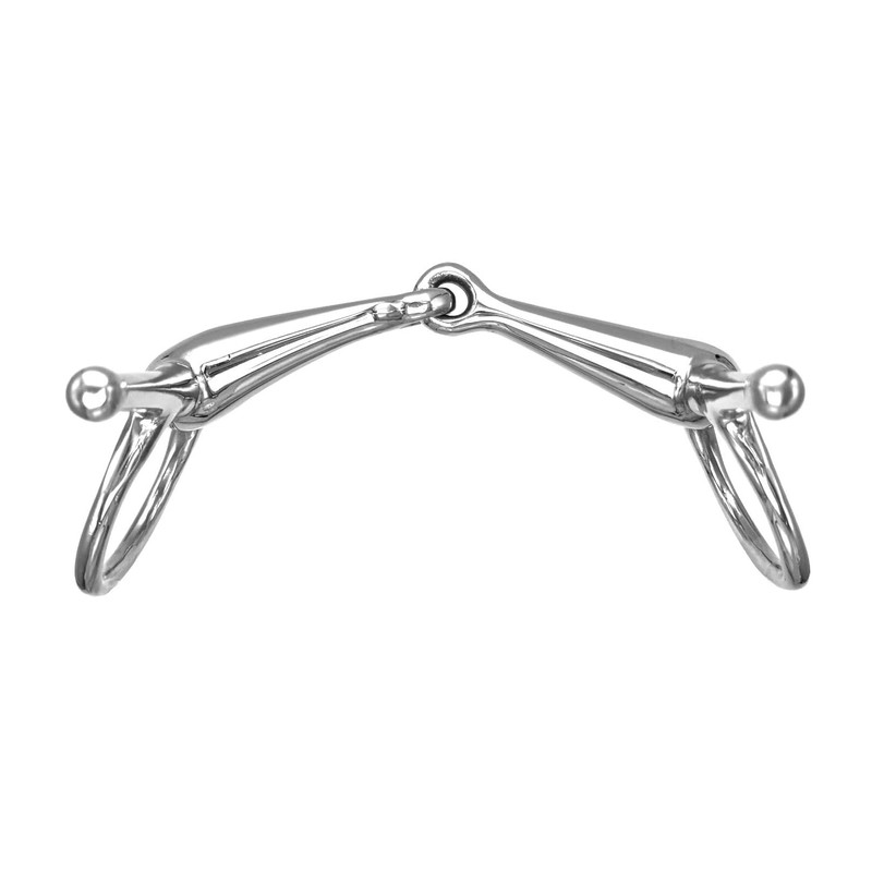 Equine Smile ES0105 Snaffle Bit Simple Broken Stainless Steel 21