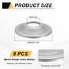 sourcing map 8 Pcs M10 Arbor Washer, 2x32mm 304 Stainless