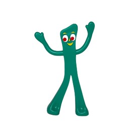 NJ Croce 6" Gumby Bendable Figure, Classic Vintage Toy, Safe for Kids, Original The Gumby Show Figure, Great Gift for Kids and Collectors, Nostalgic Present.