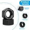 Yinpecly 30pcs M8-1.25 Hex Nut, Carbon Steel Grade 8.8, Black