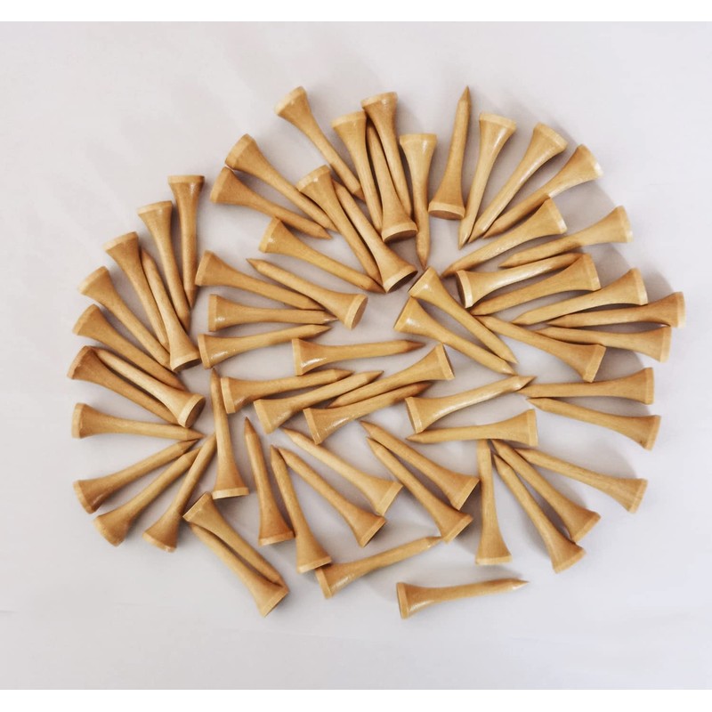 Adhere 60pcs Golf Tees Short Tees Birch Wood Tees Short