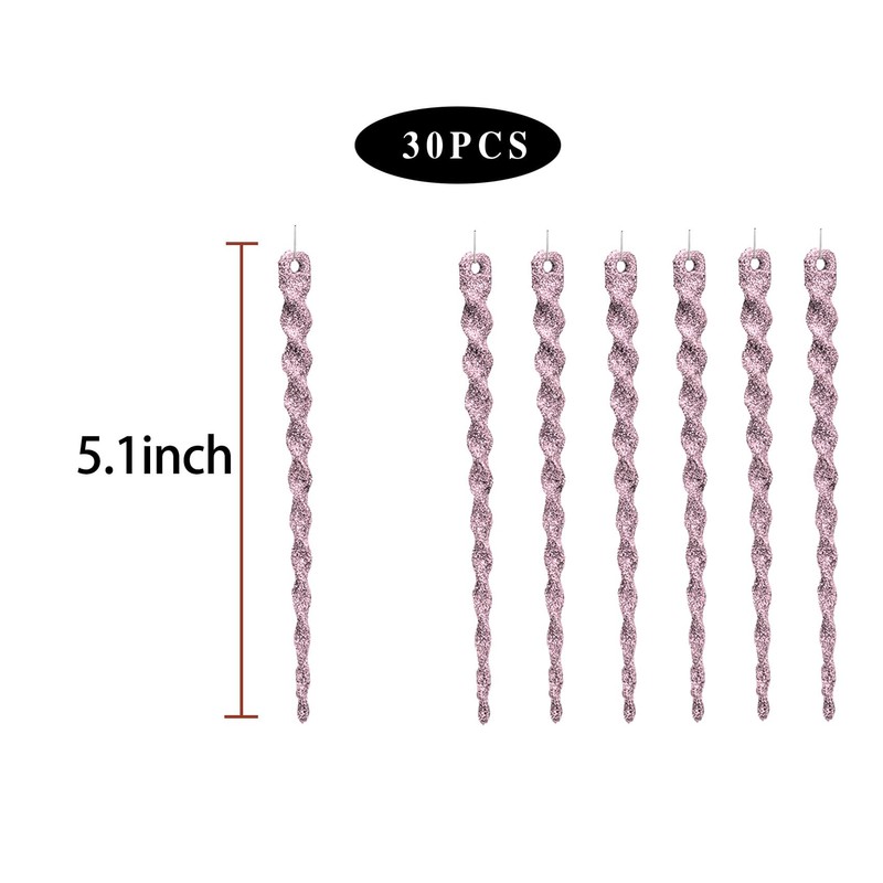 COMONS - Adornos de Navidad transparentes para árbol de Navidad