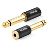 tisino 1/4 Mono to 3.5mm Stereo Adapter, Gold Plated 6.35mm
