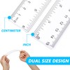 5 PCS 15cm Plastic Ruler Set Transparent Straight Ruler Measuring