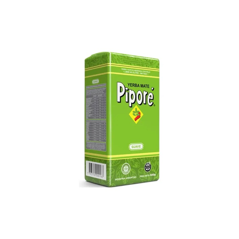 Yerba Mate Pipore con Palo Suave 500g