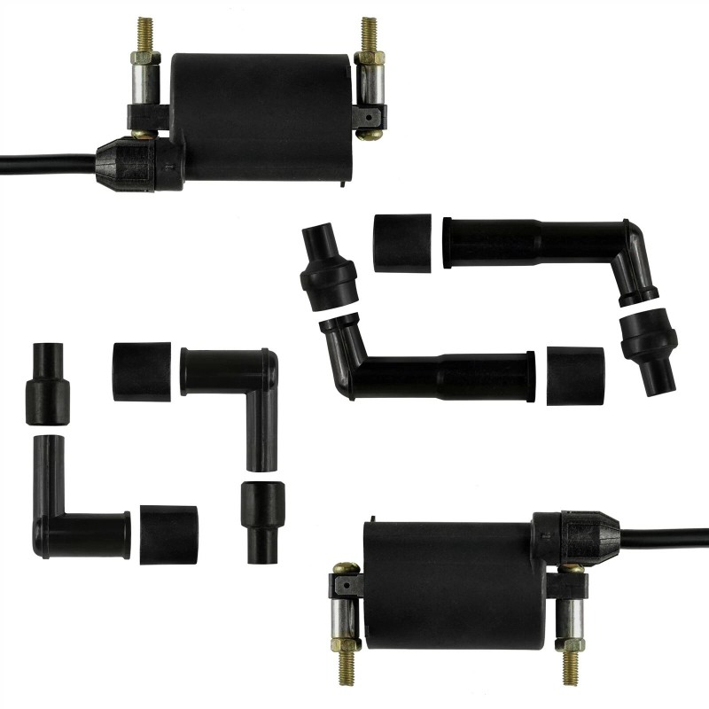 Caltric Complete Ignition Coil Wire Cap Kit for Kawasaki Vulcan
