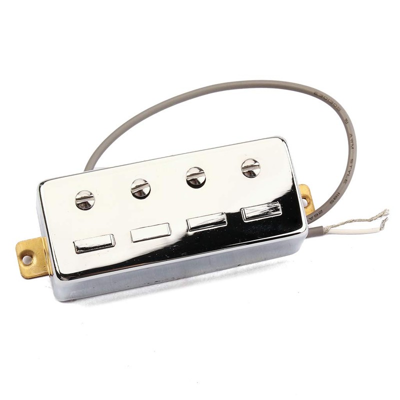 Alnicov 4 String Bass Guitar Humbucker Pickups,Silver