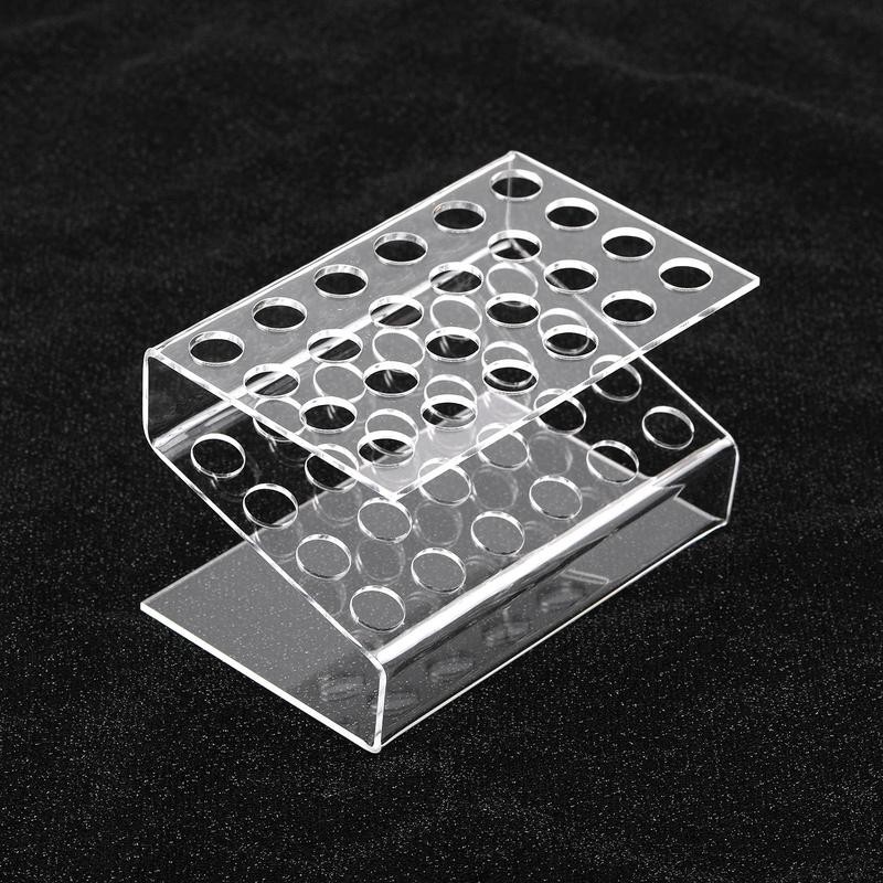 【P14】Transparent Acrylic Pen Holder Stationery Store storage organizer:_6 hole 13*12.8*8cm