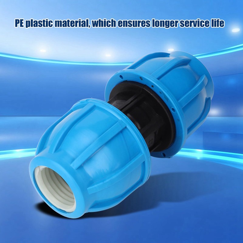 4 Pcs 25Mm Water Pipe Connector, PE Plastic 25mm to