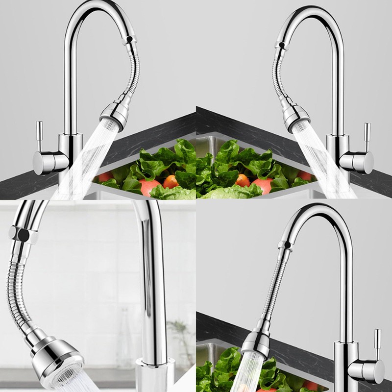 CLKE Universal Brass Kitchen Faucet 172 mm Extension Tap 360°