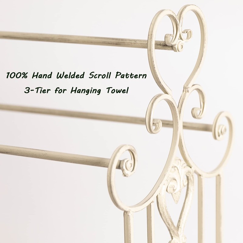 Free Standing Towel Rack for Bathroom 3 Tier Metal Towel