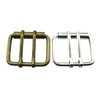 5Afashion 1 9/16"(40mm) Replacement Roller Belt Buckle,Double Pin DIY Leathercraft