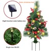 Solar Christmas Tree Garden Stake Lights Outdoor Christmas Tree Lighted