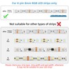 RGBZONE 25Pcs 4 Pin 8mm LED Strip Connectors Gapless Solderless