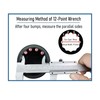 FOCMKEAS 10X11 mm Reversible Universal Ratcheting Wrench, Chrome Vanadium Steel,