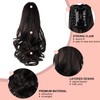HEWEICSY Ponytail Extension, Clip on Ponytails for Women, 14" Claw