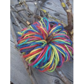Rainbow Pumpkin for Fall Table Decor, Shelf or Mantel