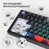 Owpkeenthy 75% Gasket Mounted Mechanical Gaming Keyboard Hot Swappable, Wired