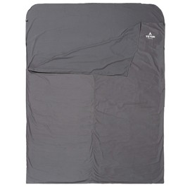 TETON Sports Mammoth Cotton Sleeping Bag Liner; A Clean Sheet Set Anywhere You Go; Perfect for Travel, Camping, and Anytime You’re Away from Home Overnight; Machine Washable , Black, 91" x 58"