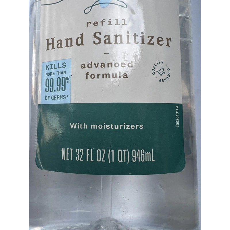 PaperBird Hand Sanitizer Advanced Formula Moisturizers Refill 32oz EXP 2026