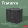 Keter City 30 Gallon Resin Outdoor Storage Box and Patio