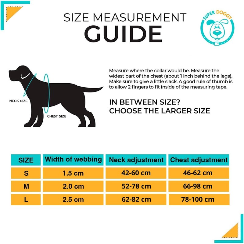 SUPER DOGGY Anti-Pull Harness for Dogs - Easy Walk Harness