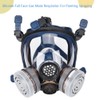 Silicone Full Face Gas Mask Respirator For Painting Spraying