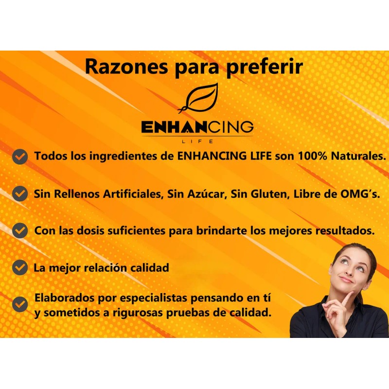 Cpsulas de Moringa reforzadas con Espirulina Enhancing Life 90 Unidades