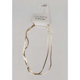 BaubleBar Sugarfix by Baublebar Layered NECKLACE Gold Tone New - Free Shipping