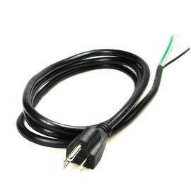Pinfox 6ft 18 Gauge 3 Prong Heavy Duty Replacement Power Supply Cord Cable 110V 115V 120V Pigtail for Universal AC Appliance, NEMA 5-15 Plug US SJT 18AWG (10A)