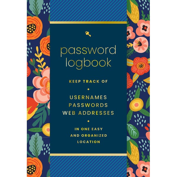 Password Logbook (Hip Floral): Keep Track of Usernames, Passwords, Web