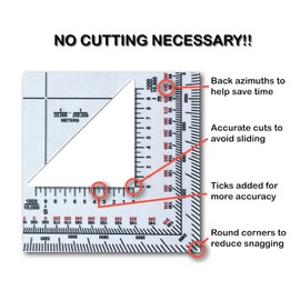 Ironheart Military Protractor Accurately Cut for Land Navigation - 3 Pack