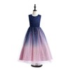 Glamulice Navy Blue Big Girl Costume Princess Sparkle Tulle Dress