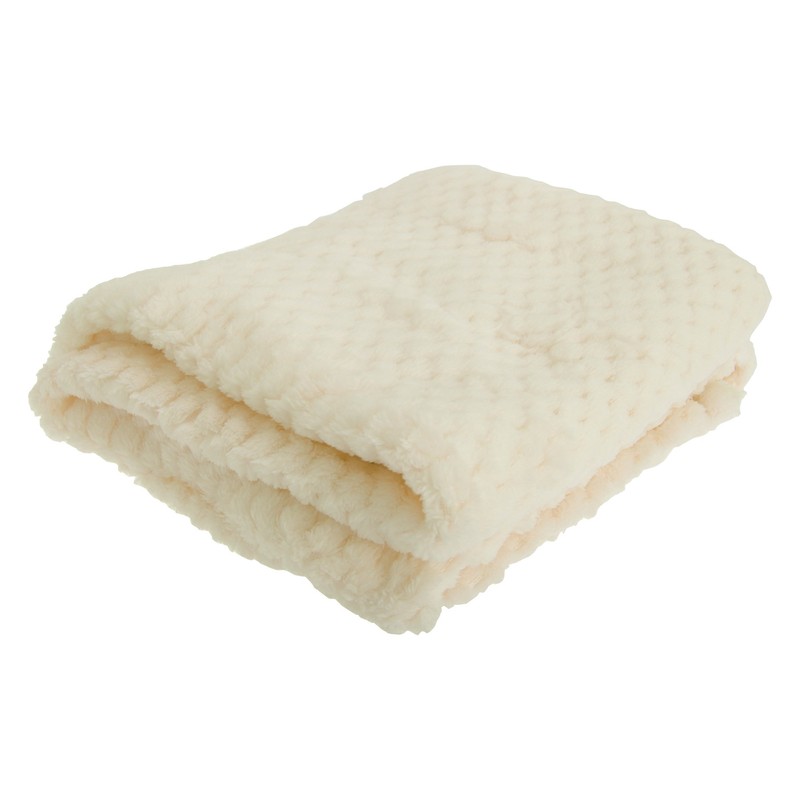 Baby Boys/Girls Supersoft Waffle Textured Blanket (75 x 90cm) (White)