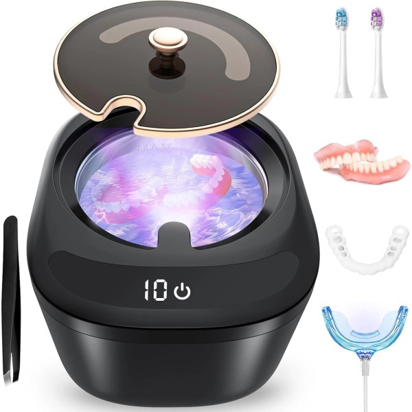 Unbranded Ultrasonic UV Cleaner for Dentures, Retainer & Mouth Guard