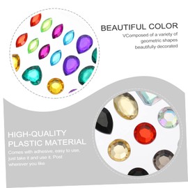 COHEALI Fashion 3D Stickers Acrylic Rhinestone Crystal Stickers for Jewelry Decor