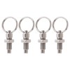 Micro Traders 4PCS Spring Plunger with Pull Ring M6 Quick