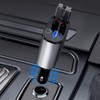 Kwak's Retractable Car Charger USB C,Fast Charger Adapter with Retractable