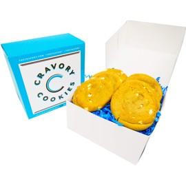 The Cravory: Salted Caramel Cream Cookies - 6 cookies, 2.0 oz. each - Individually Wrapped - Gourmet - Baked Fresh - Dessert, Snack or Baked Goods