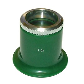 S1 STRATOS Deluxe Uhrmacherlupe 7.5 fach Augenklemmlupe für Kontrollarbeiten bei der Uhrenreparatur