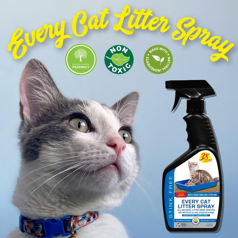 Stink Free Every Cat Litter Spray Odor Eliminator - Urine