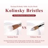 KAZIPOP Kolinsky Acrylic Nail Brush with Red Wooden Handle Professional