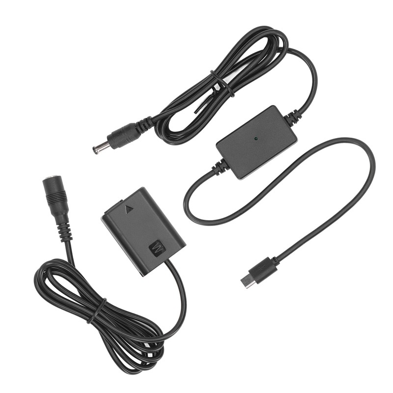 NP FW50 Dummy Battery Kit with TYPE C Buck Adapter