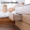 RDEXP 15PCS Tapered Cabinet Door Knobs Wooden Furniture Pull Handles