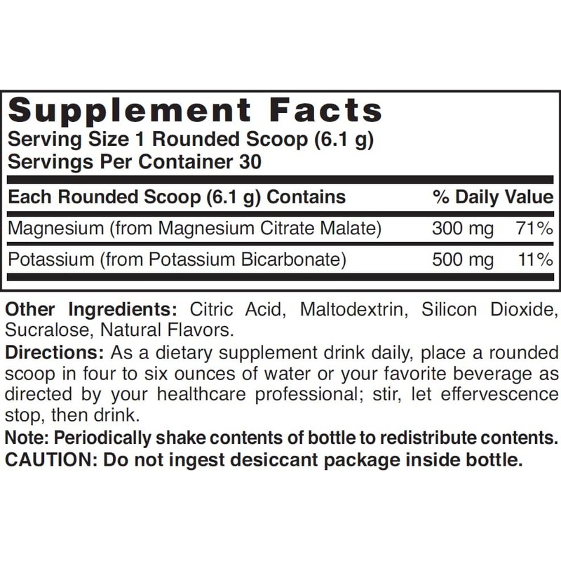 Nature's Blend Magnesium Fizz-Plus sabor limón y lima 6.4 oz