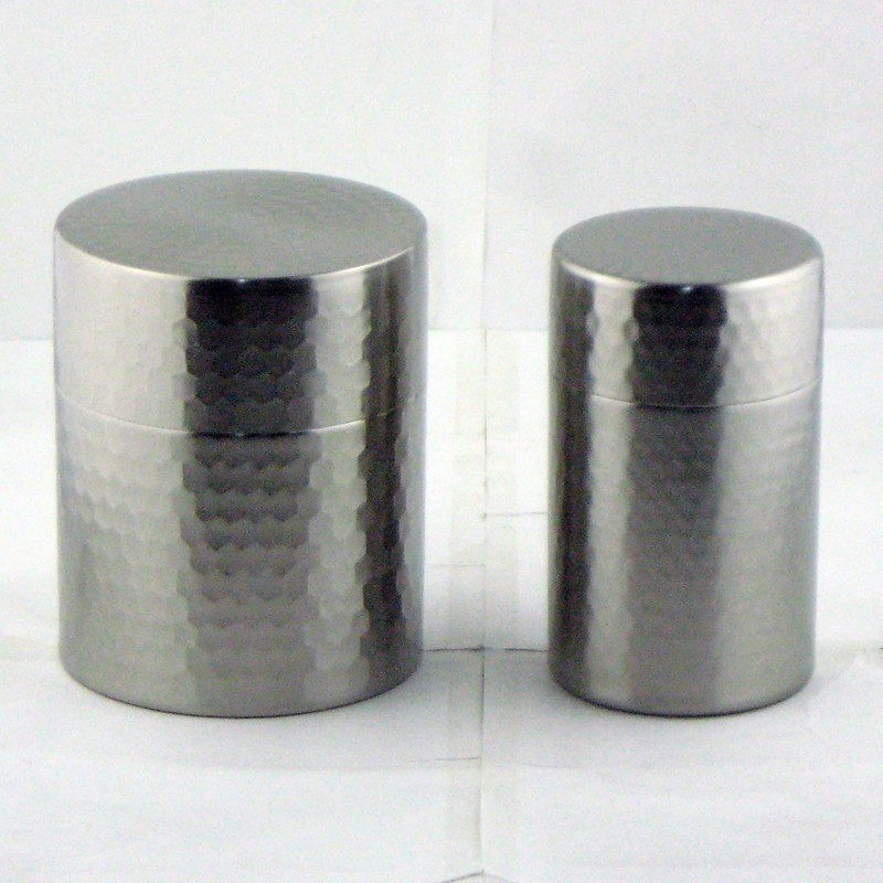 Nagao 18-8 Stainless Steel Tea Canister, Small, Diameter 6.5×Height 11cm,