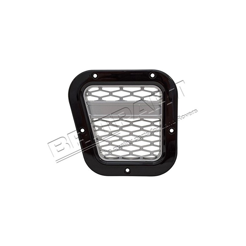 BRITPART XS AIR INTAKE GRILLE BLACK WITH SILVER MESH LEFT