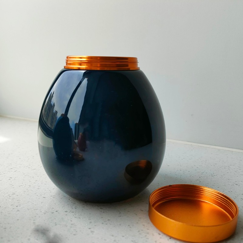 Small Egg Shape Ceramic Urn for Human or Pet Ashes