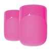 Bling Art False Nails French Manicure Matte Pink Medium Tips